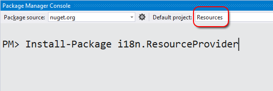 Install package